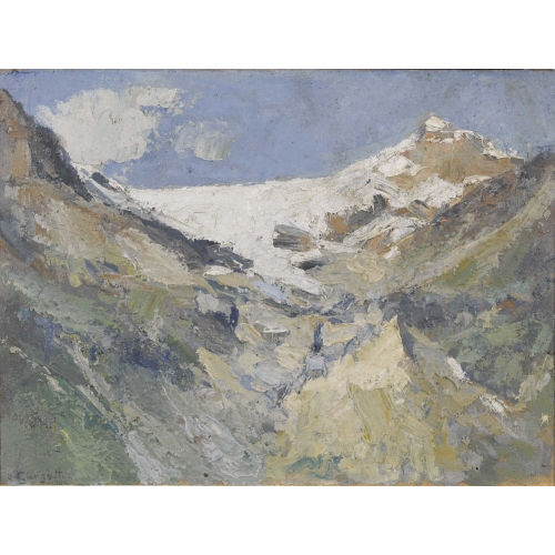 ANGELO GIORGETTI : Berglandschaft mit Gletscher (DOBIASCHOFSKY AUKTIONEN AG)