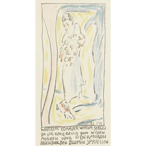 CUNO AMIET : 'Frau mit Blumen' (DOBIASCHOFSKY AUKTIONEN AG)