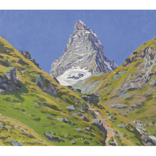 WALDEMAR THEOPHIL FINK : 'Matterhorn von Furggenbach' (DOBIASCHOFSKY AUKTIONEN AG)