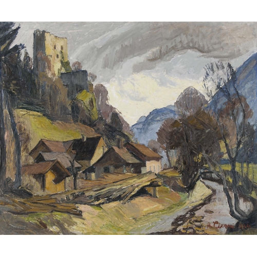 AUGUST CUENI : Schloss Thierstein bei B�sserach (DOBIASCHOFSKY AUKTIONEN AG)