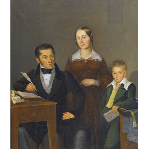 SEBASTIAN GUTZWILLER : Biedermeier-Familienportr�t (DOBIASCHOFSKY AUKTIONEN AG)