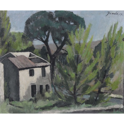 JEANNE) JANEB� (EIGTL. BARRAUD-PELLET : Landschaft mit verlassenem Haus (DOBIASCHOFSKY AUKTIONEN AG)