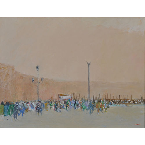 MICHEL MALY : Belebter Marktplatz (DOBIASCHOFSKY AUKTIONEN AG)