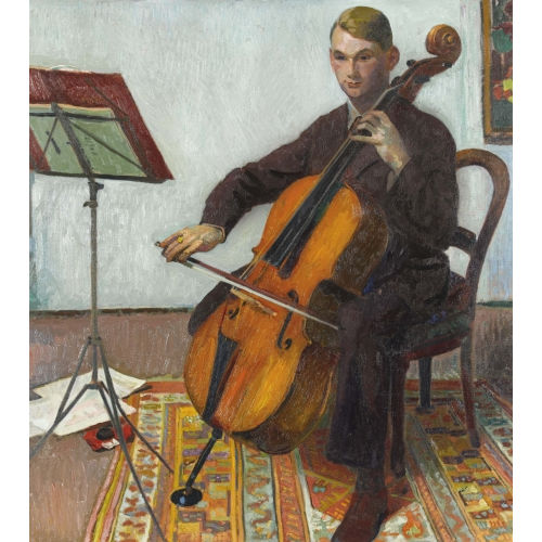 CUNO AMIET : Der Cellospieler (DOBIASCHOFSKY AUKTIONEN AG)