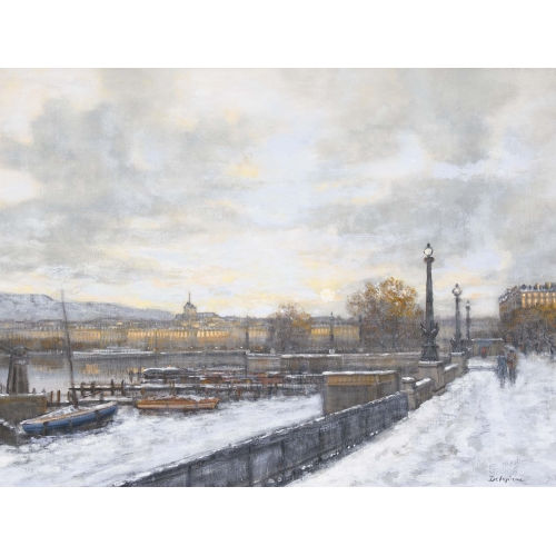 ROGER DELAPIERRE : 'Au Quai du Mont-Blanc' (DOBIASCHOFSKY AUKTIONEN AG)