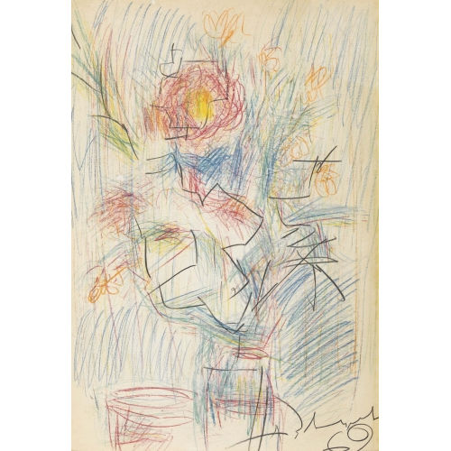 ANATOLY TIMOFEEVIC ZVEREV : Blumenstillleben (DOBIASCHOFSKY AUKTIONEN AG)