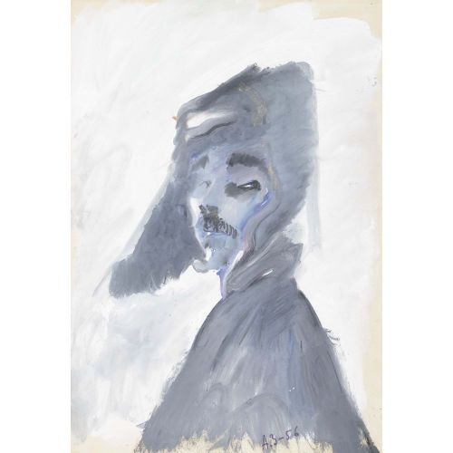 ANATOLY TIMOFEEVIC ZVEREV : Selbstbildnis (DOBIASCHOFSKY AUKTIONEN AG)