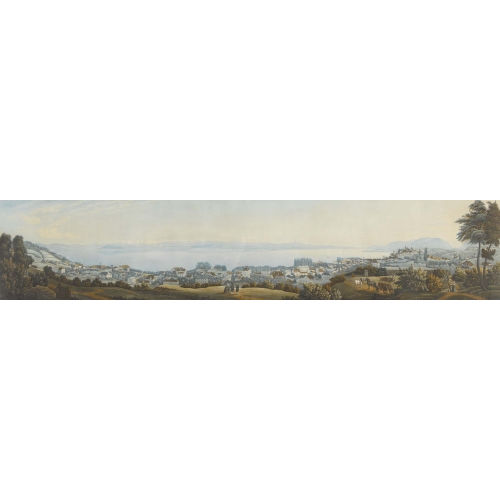 JEAN-HENRI BAUMANN : 'Panorama de Neuch�tel depuis le Cret Taconet' (DOBIASCHOFSKY AUKTIONEN AG)