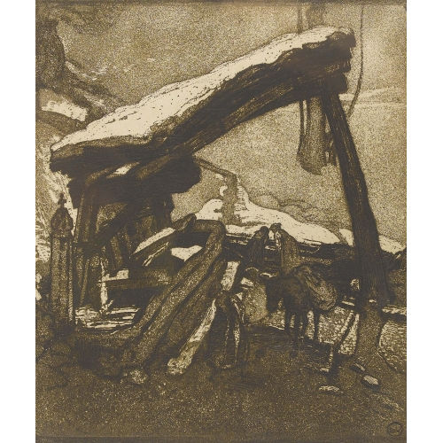 �DOUARD VALLET : 'Fontaine valaisanne' (DOBIASCHOFSKY AUKTIONEN AG)