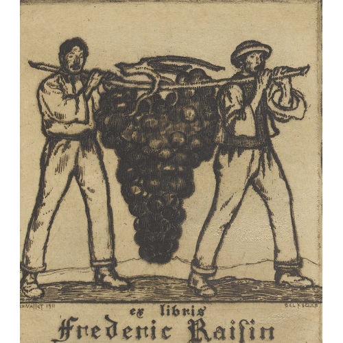 �DOUARD VALLET : 'Ex libris / Fr�d�ric Raisin' (DOBIASCHOFSKY AUKTIONEN AG)