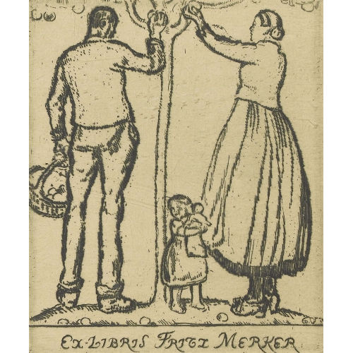 �DOUARD VALLET : 'Ex-Libris Fritz Merker' (DOBIASCHOFSKY AUKTIONEN AG)