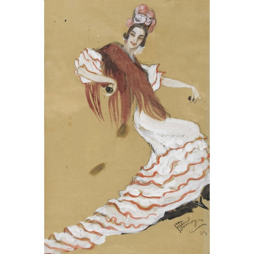 JEAN-GABRIEL DOMERGUE : Die Flamencot�nzerin (DOBIASCHOFSKY AUKTIONEN AG)