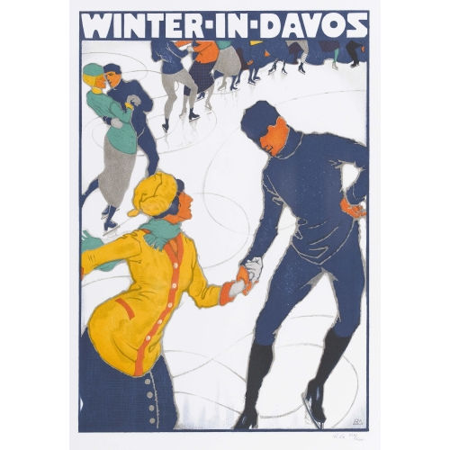 BURKHARD MANGOLD : 'Winter in Davos' (DOBIASCHOFSKY AUKTIONEN AG)