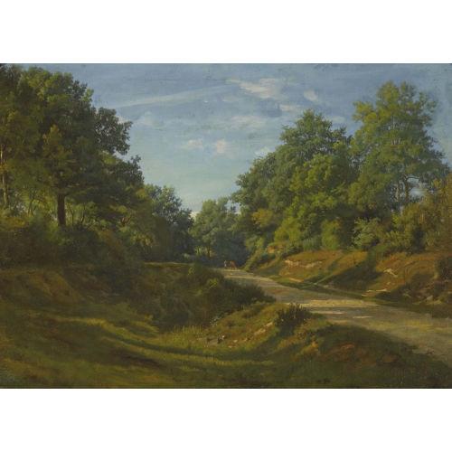 JEAN PHILIPPE GEORGE-JULLIARD : Sommerlicher Weg am Waldrand (DOBIASCHOFSKY AUKTIONEN AG)