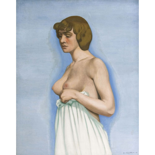 F�LIX VALLOTTON : 'Femme tenant sa chemise' (DOBIASCHOFSKY AUKTIONEN AG)