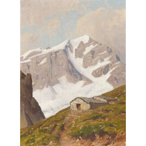ALBERT HENRY JOHN GOS : Vergletscherte Bergpartie (DOBIASCHOFSKY AUKTIONEN AG)