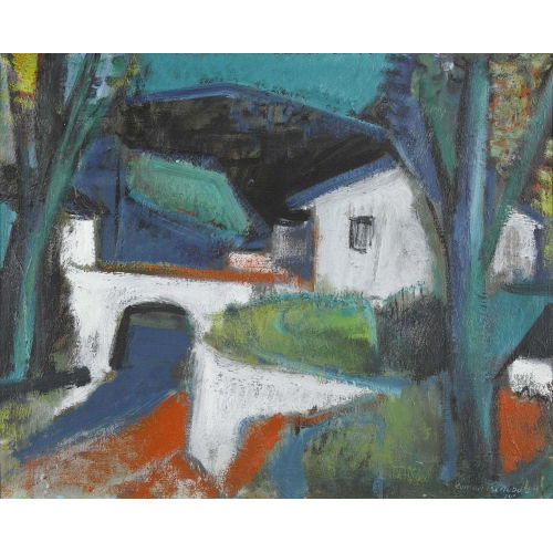 ROMAN OTTO TSCHABOLD : 'Tessiner Landschaft' (DOBIASCHOFSKY AUKTIONEN AG)