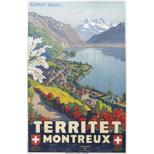 JOHANN EMIL (AUCH JEM) M�LLER : 'Territet Montreux' (DOBIASCHOFSKY AUKTIONEN AG)