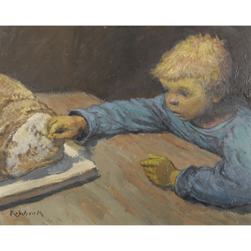 KARL SCHENK : Der gierige Knabe (DOBIASCHOFSKY AUKTIONEN AG)
