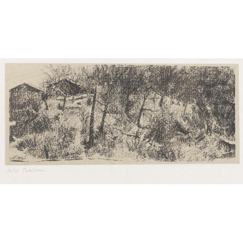 G�RARD DE PAL�ZIEUX : 'Deux granges � Varone' (DOBIASCHOFSKY AUKTIONEN AG)