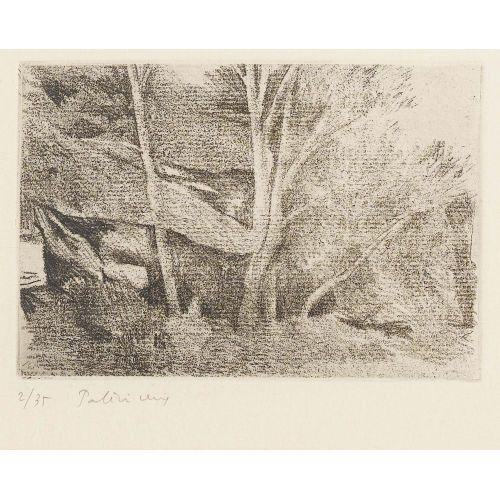 G�RARD DE PAL�ZIEUX : 'Rochers et arbres � Saint-R�my' (DOBIASCHOFSKY AUKTIONEN AG)
