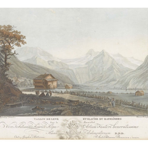CASPAR WOLF : 'Vallon de Lenk et Glacier du Ratzliberg' (DOBIASCHOFSKY AUKTIONEN AG)