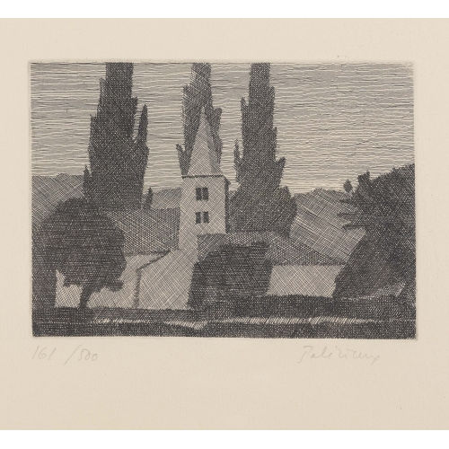 G�RARD DE PAL�ZIEUX : 'Notre-Dame des Marais � Sierre I' (DOBIASCHOFSKY AUKTIONEN AG)