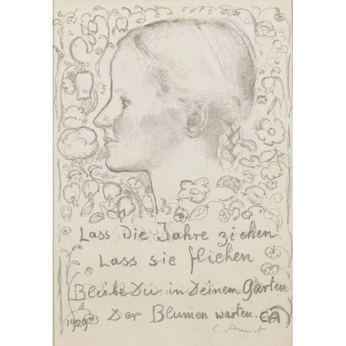 CUNO AMIET : 'M�dchen im Profil' (DOBIASCHOFSKY AUKTIONEN AG)