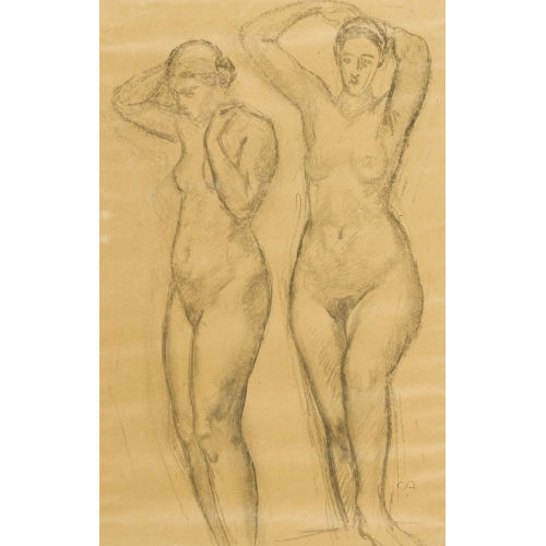 CUNO AMIET : Zwei stehende Frauen (DOBIASCHOFSKY AUKTIONEN AG)