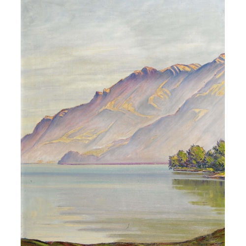 LOUIS D�RR : Landschaft am Thunersee (DOBIASCHOFSKY AUKTIONEN AG)