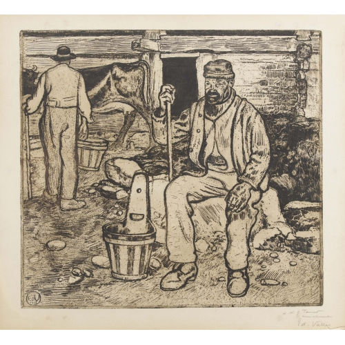 �DOUARD VALLET : 'Le vieux berger' (DOBIASCHOFSKY AUKTIONEN AG)