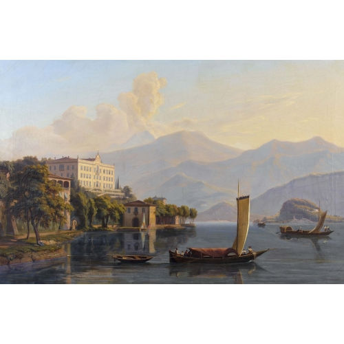ABRAHAM SIGMUND AUGUST VON BONSTETTEN : Die Villa Carlotta am Comer See (DOBIASCHOFSKY AUKTIONEN AG)