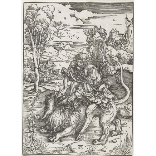 ALBRECHT D�RER : 'Samson t�tet den L�wen' (DOBIASCHOFSKY AUKTIONEN AG)