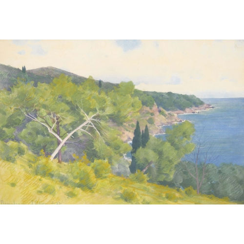 JACQUES ODIER : K�stenpartie bei Roquebrune (DOBIASCHOFSKY AUKTIONEN AG)