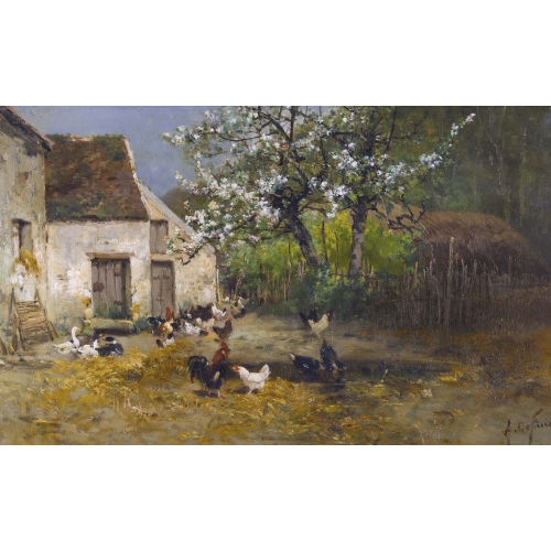 ALEXANDRE DEFAUX : Der H�hnerhof (DOBIASCHOFSKY AUKTIONEN AG)