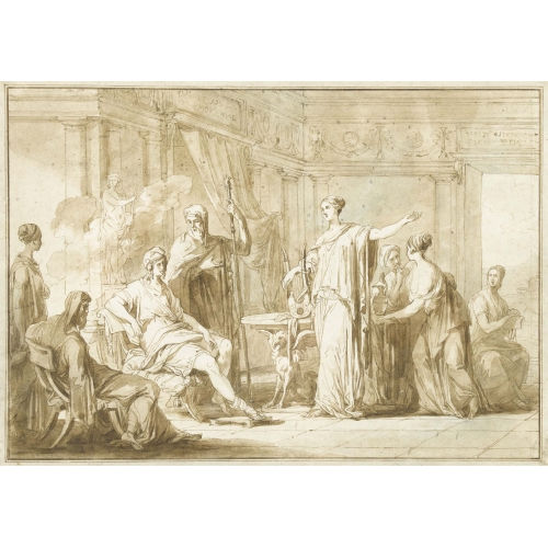 NAPOLEONE ANGIOLINI : 'Telemaco e Mentore in casa di Idomeneo Rei dei Dauni' (DOBIASCHOFSKY AUKTIONEN AG)