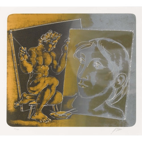 HANS ERNI : 'Atelier-Szene' (DOBIASCHOFSKY AUKTIONEN AG)