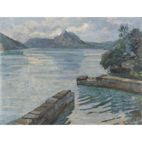 CHRISTOPH FRIEDRICH OEHLER : Tessiner Seelandschaft (DOBIASCHOFSKY AUKTIONEN AG)