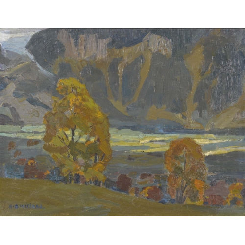 HANS BEAT WIELAND : 'Herbst in Grindelwald' (DOBIASCHOFSKY AUKTIONEN AG)