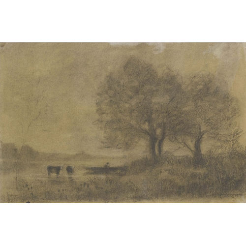 JEAN-BAPTISTE CAMILLE COROT : Paysage (DOBIASCHOFSKY AUKTIONEN AG)