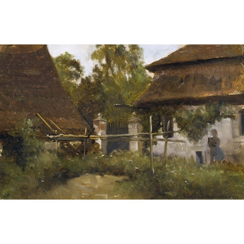EUGEN JETTEL : Bauernhofgarten (DOBIASCHOFSKY AUKTIONEN AG)