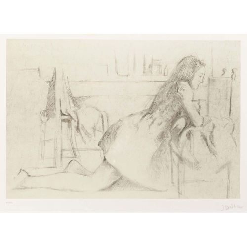 BALTHASAR) BALTHUS (EIGTL. KLOSSOWSKI DE ROLA : 'Jeune fille agenouill�e' (DOBIASCHOFSKY AUKTIONEN AG)