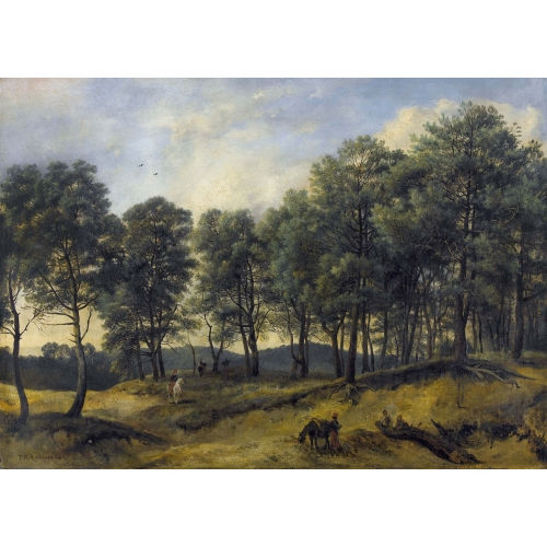 TH�ODORE ROUSSEAU : Reiter im Wald (DOBIASCHOFSKY AUKTIONEN AG)