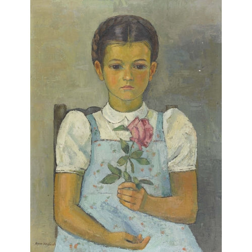 ARNE SIEGFRIED : M�dchen mit einer Rose (DOBIASCHOFSKY AUKTIONEN AG)