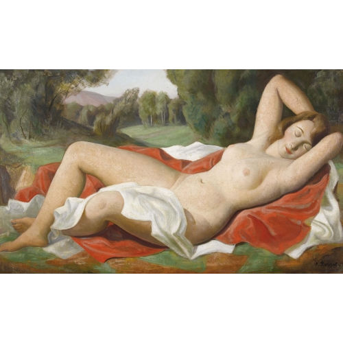 PAUL TH�OPHILE ROBERT : Baigneuse endormie (DOBIASCHOFSKY AUKTIONEN AG)
