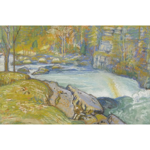CHARLES L′EPLATTENIER : Bachlandschaft im Herbst (DOBIASCHOFSKY AUKTIONEN AG)