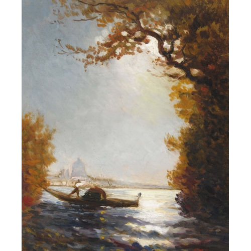 F�LIX FRAN�OIS GEORGES PHILIBERT ZIEM : Gondel vor Venedig (DOBIASCHOFSKY AUKTIONEN AG)