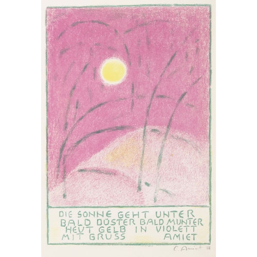 CUNO AMIET : 'Sonnenuntergang' (DOBIASCHOFSKY AUKTIONEN AG)