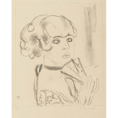 MAURICE BARRAUD : Femme � l′�ventail (DOBIASCHOFSKY AUKTIONEN AG)