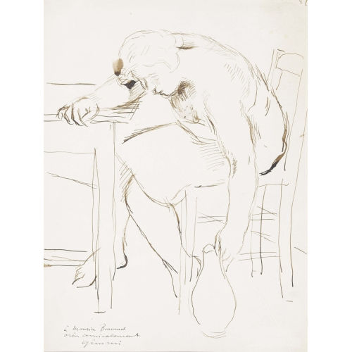 WILHELM GIMMI : Sitzende Frau mit Wasserkrug (DOBIASCHOFSKY AUKTIONEN AG)